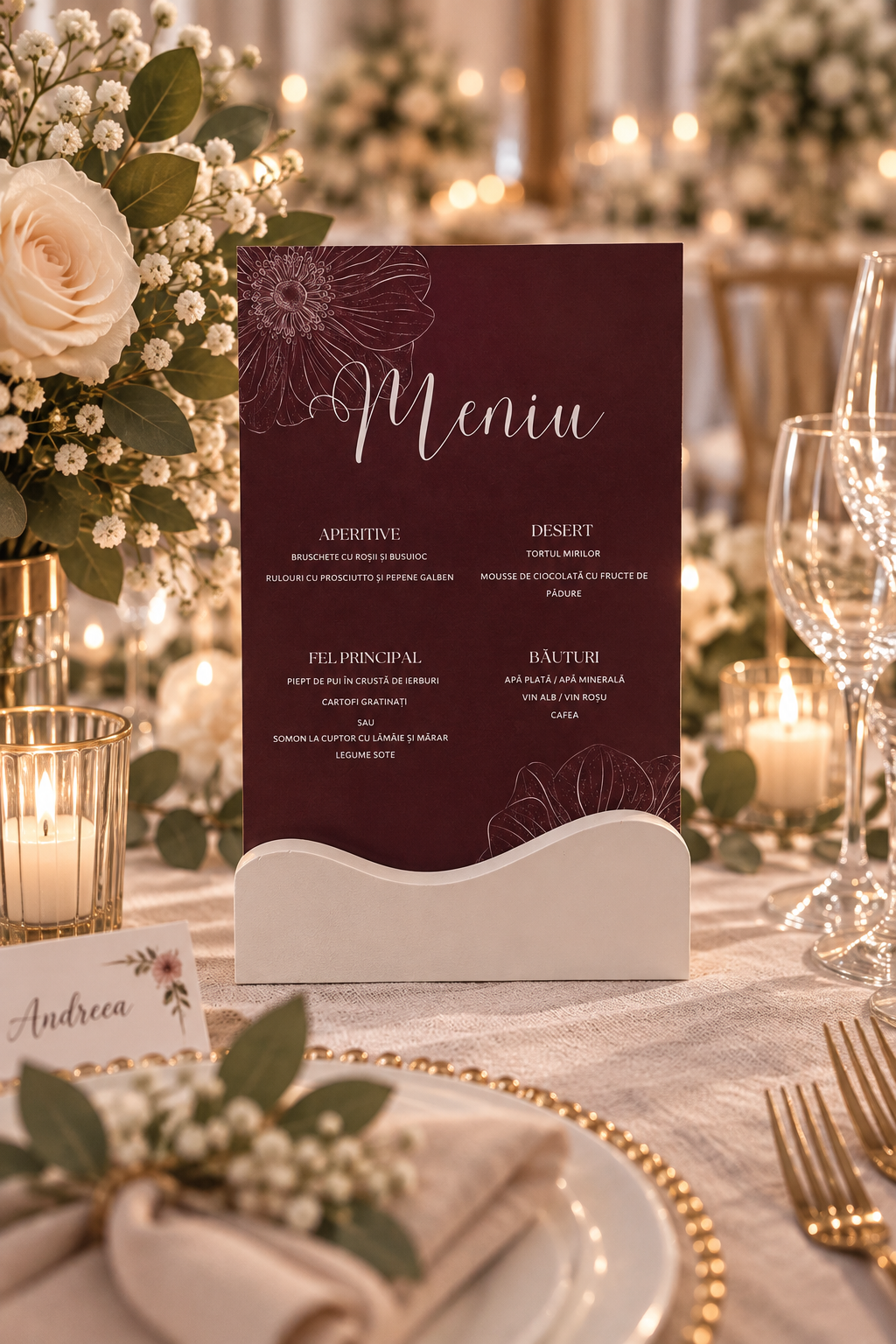 Card meniu