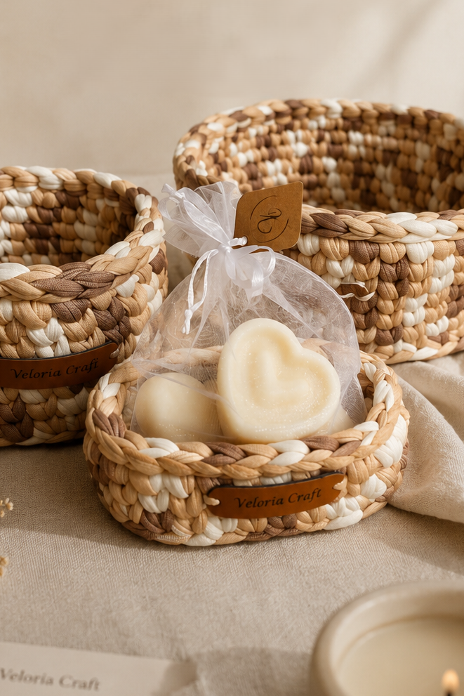 Coș croșetat Artisan